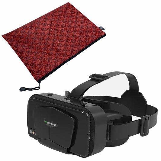 3D VR Virtual Reality Glasses & Add On Zipped Carry Pouch