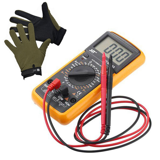 Digital Multimeter AC DC Voltage Tester With Work Gloves