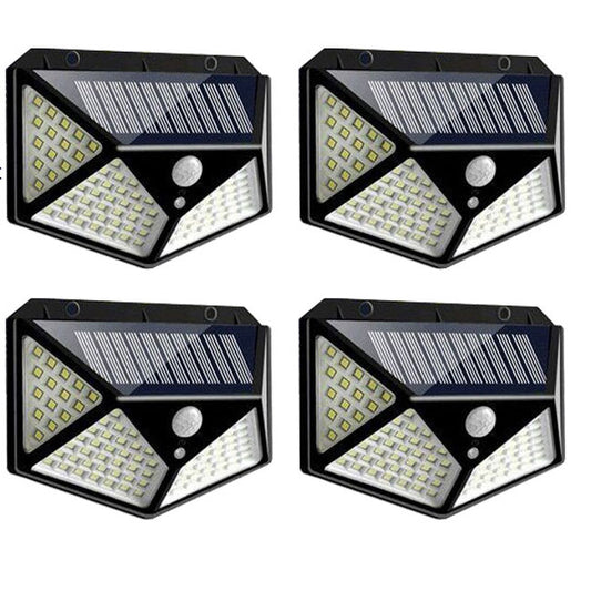 4PCS 100 LED Outdoor Solar Wall Light