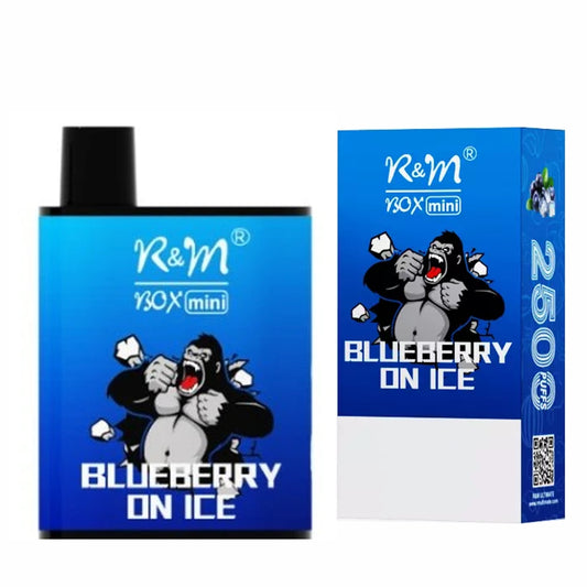 2500 Puffs Mini Disposable Vape 7ml E-Liquid - Blueberry On Ice