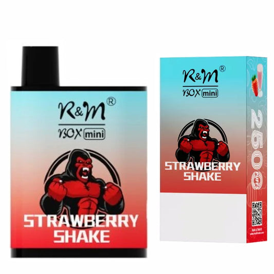 2500 Puffs Mini Disposable Vape 7ml E-Liquid - Strawberry Shake