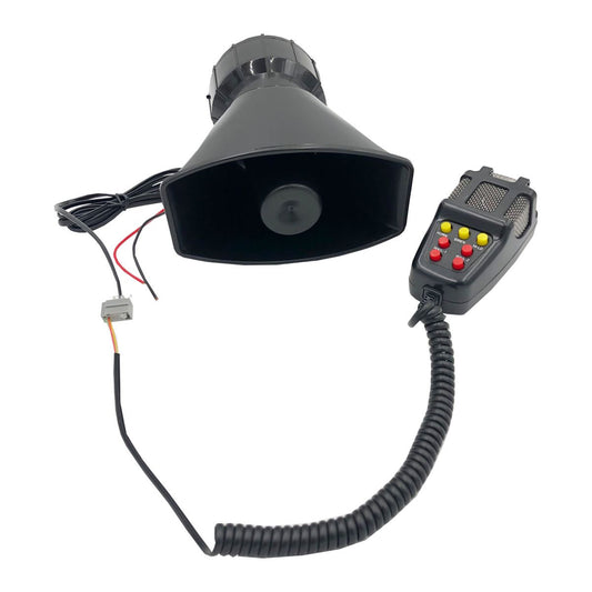 100W 12V 7 Sounds Car Siren Electronic Warning Alarm System With Microphone