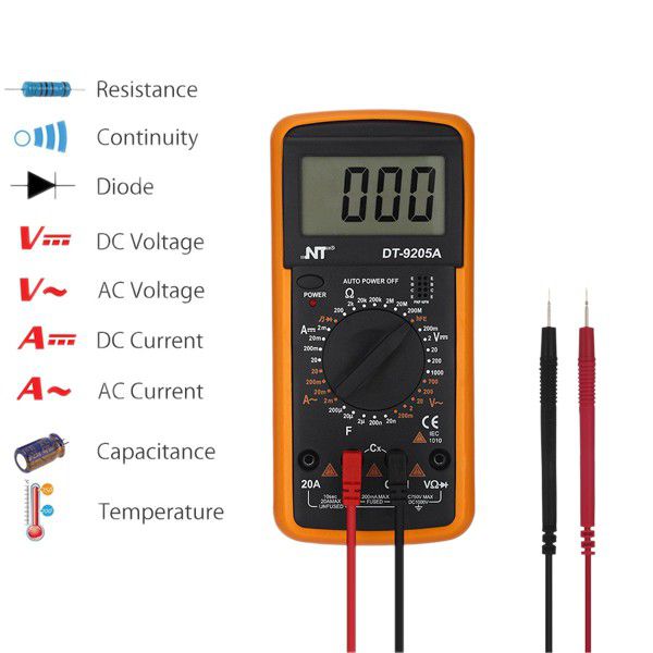 Digital Multimeter AC DC Voltage Tester