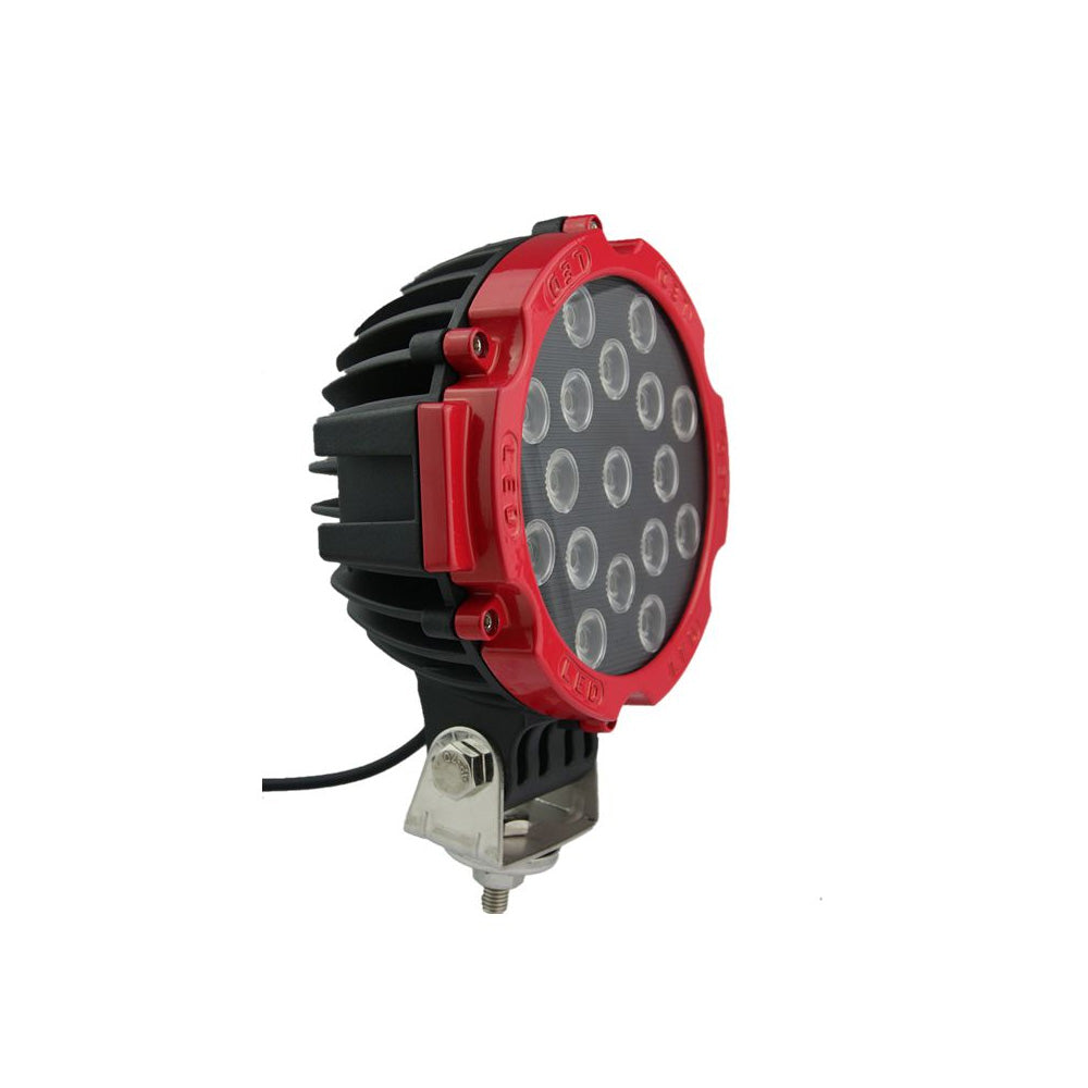 17CM 51W Heavy Duty SUV 4x4 Boat Spot Light - Red