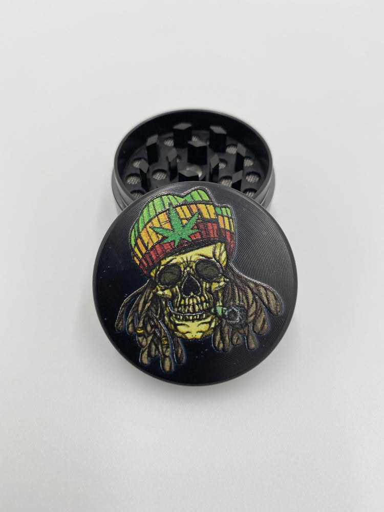 Dry Herb 3 Stage Jamaican Rasta Skull Aluminium Crusher Grinder