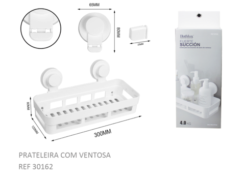 Bathlux Bathroom Rectangular Shower Basket