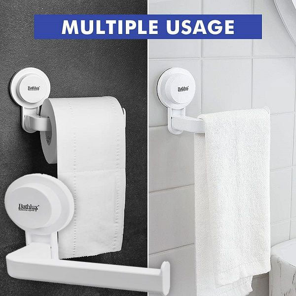 Bathlux Toilet Roll Holder With Suction Cup