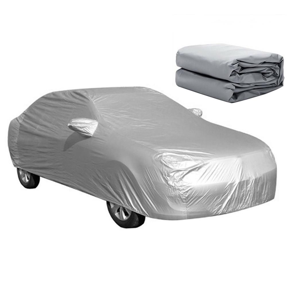 Large 14' 9" Nylon Taffeta Portable Dust Sun &Waterproof Car Cover