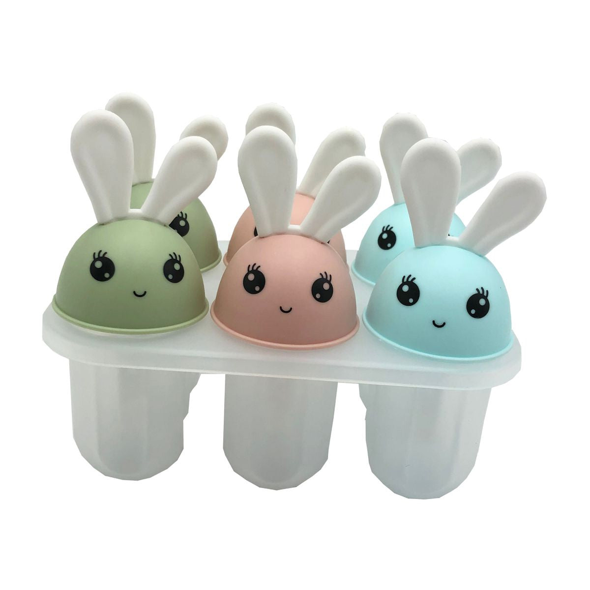 Cute Bunny 6 Piece Popsicle Ice Cream Mould For Children & Adults To Enjoy