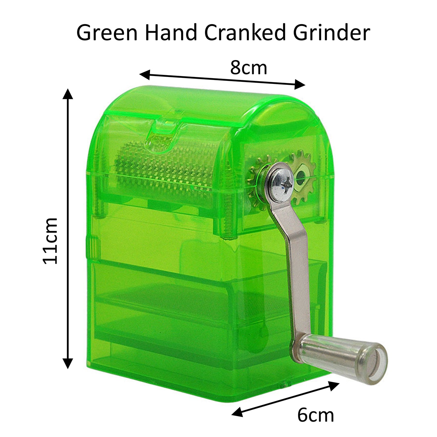 Dry Herb Hand Cranked 4 Stage Crusher Grinder With Storage Box