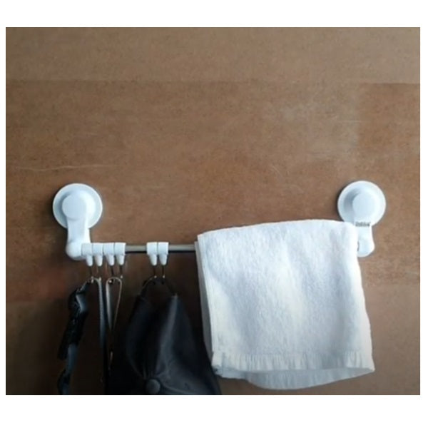 Bathlux Towel Rail With Hooks