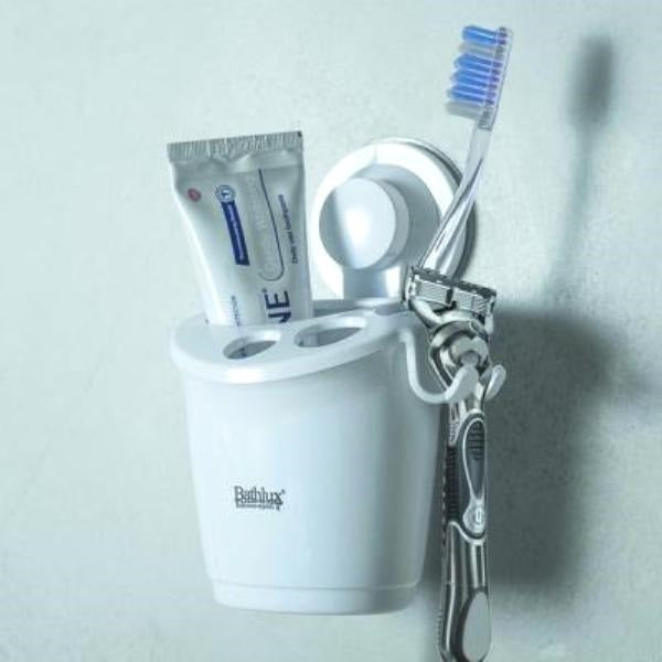 Bathlux Toothbrush Holder with Suction Cup