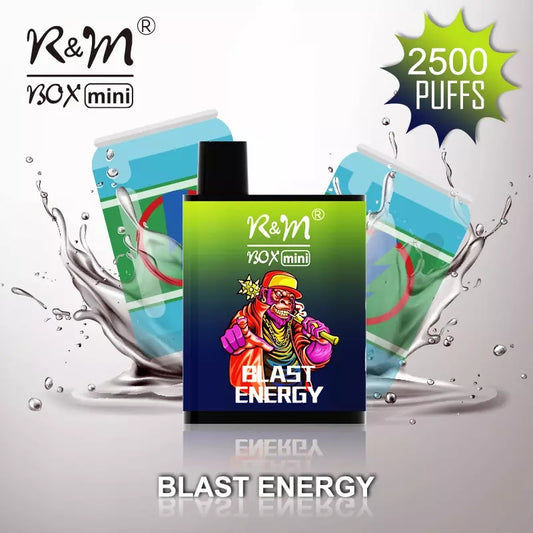 2500 Puffs R&M Mini Disposable Vape 7ml E-Liquid - Blast Energy